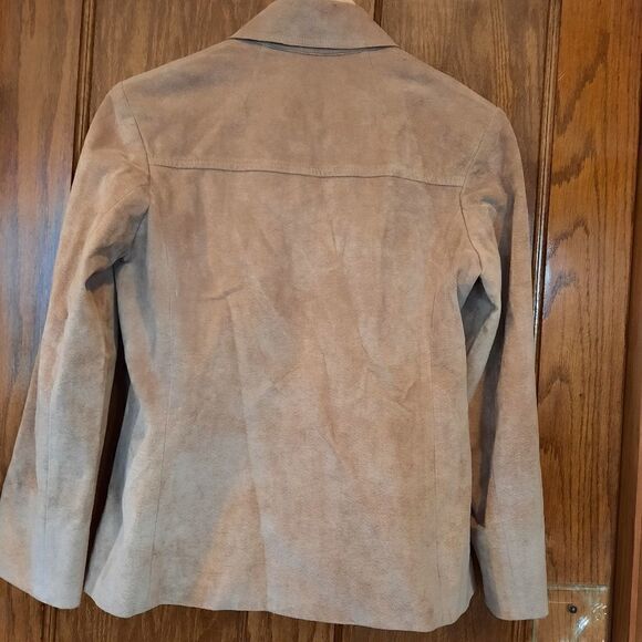 RARE Wilson Ultra Suede Vintage Gino Rossi Double Breasted Jacket/Peacoat - Picture 6 of 11